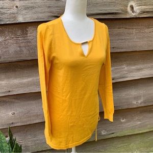Thalia Sodi Yellow Core Sweater Size Small NWT